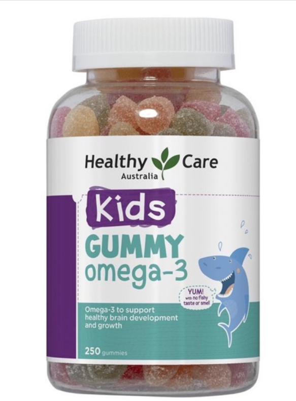 Kẹo dẻo bổ sung omega3 cho bé healthy care omega3 gummies 250 viên