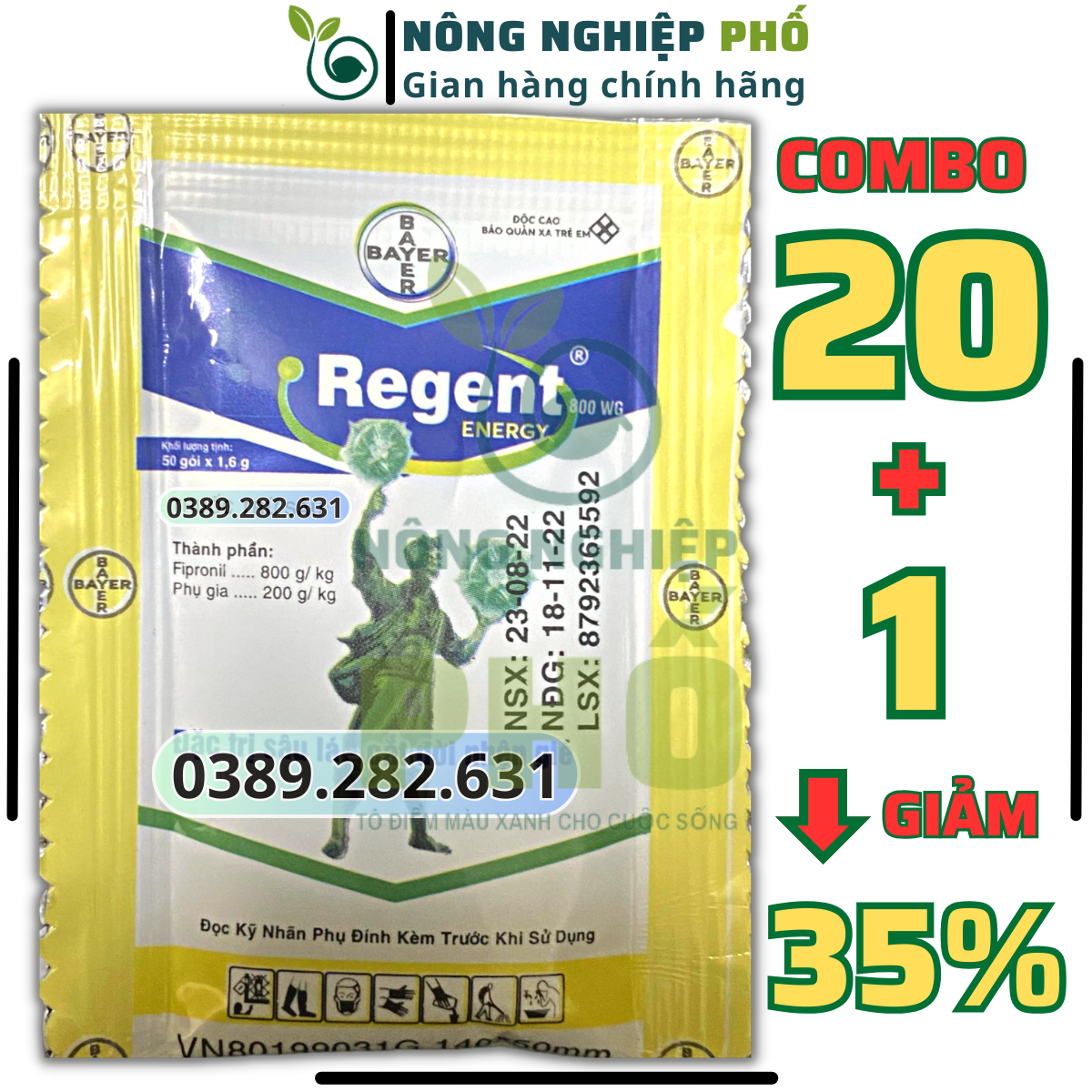 TẶNG 1 COMBO 20 Chế phẩm Regent 800wg diệt sạch kiến, gián, muỗi, bọ chét, mạt gà, mối, Chế phẩm diệ