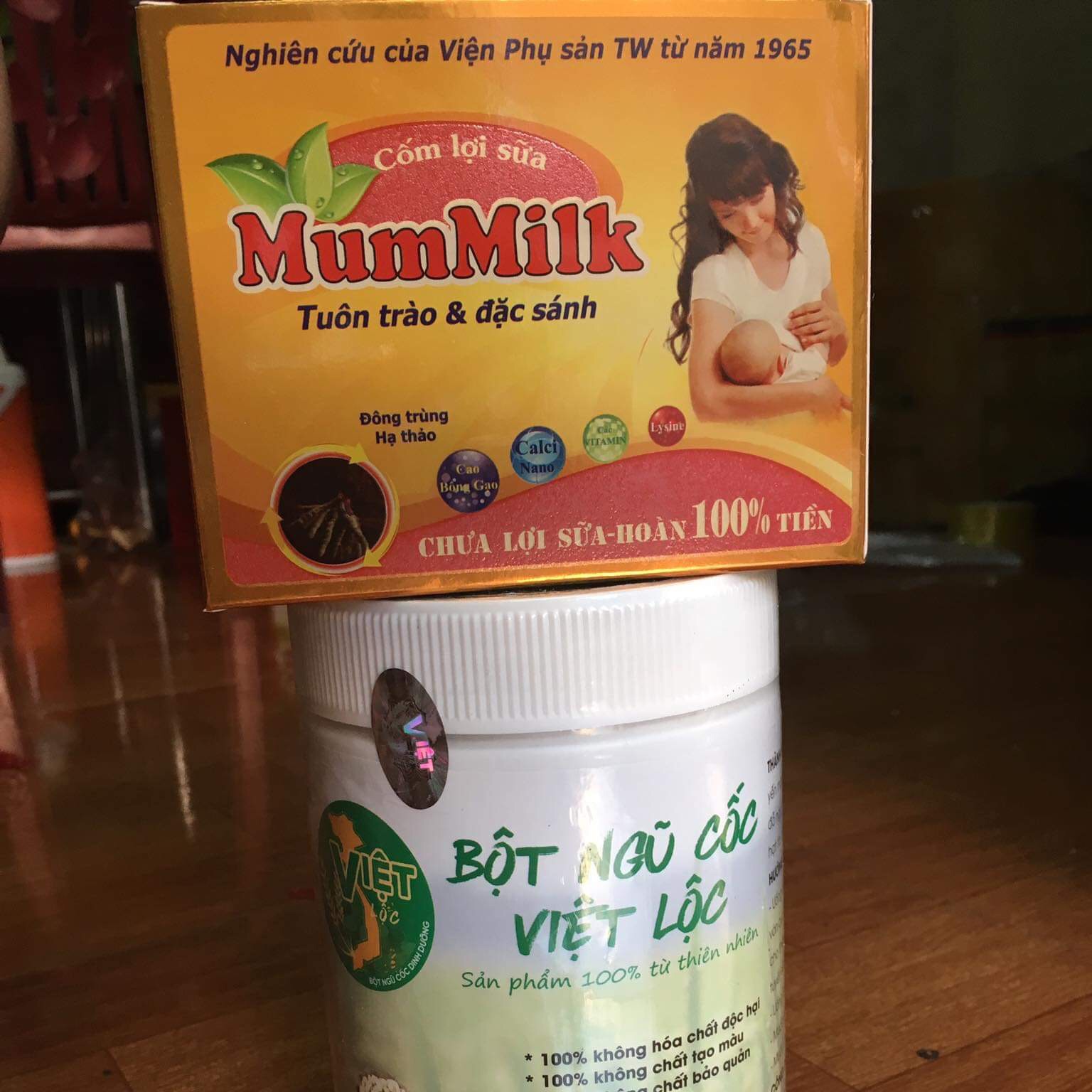 Com bo kíck sữa cho mẹ