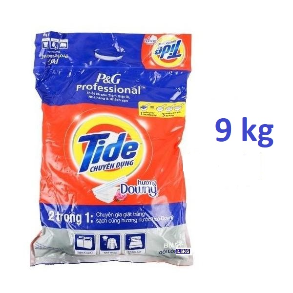 Bột giặt Tide chuyên dụng 9kg hsd 11/2025