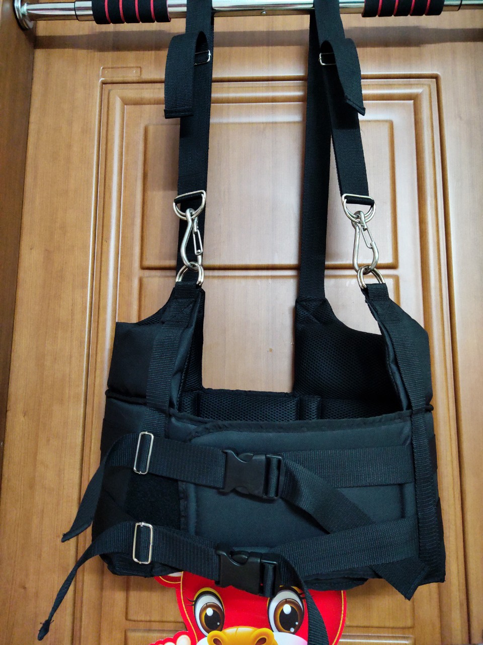 Bộ Đai Kéo Giãn Cột Sống Treo Xà - Đai Cải Tiến Khoen Sắt Cho Người Thoát Vị, Thoái Hóa, Đau Lưng Bảo Hành 2 Năm