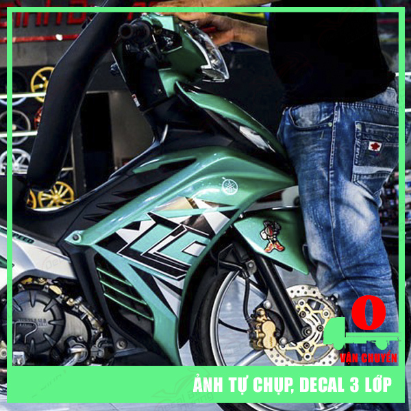 [GIẢM GIÁ SIÊU RẺ KÈM QUÀ TẶNG] Tem Rời Exciter 135 Xanh Ngọc Candy - Tem Exciter 135 Đẹp Nhất - Decal Ghép Exciter 135