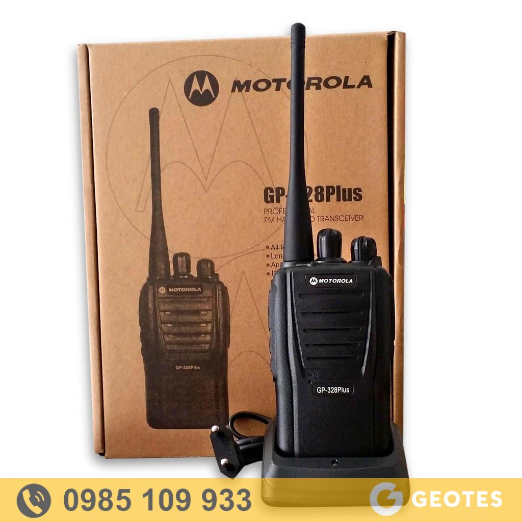 Bộ đàm cầm tay Motorola GP-328 Plus Bộ đàm nhỏ gọn, âm thanh chất lượng cao, chuẩn US factory Mutual - Geotes