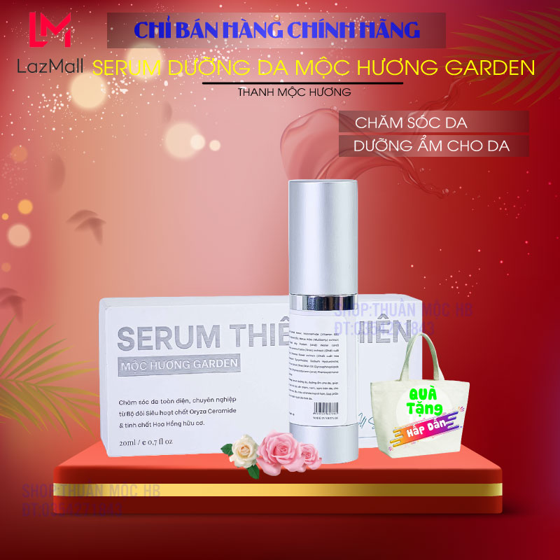 Serum dưỡng da thiên nhiên mộc hương garden - serum thanh mộc hương chăm sóc dưỡng ẩm toàn diện 20ml