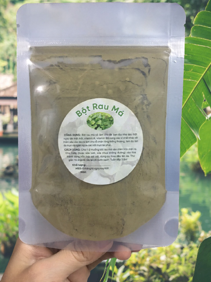 Bột Rau Má Nguyên Chất - T.r.i mụn, thâm (50ge~100gr)