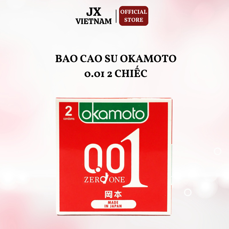 Bao cao su OKAMOTO ZERO ONE 001 [CHÍNH HÃNG], 2 bao và 4 bao, Nhật Bản, Siêu mỏng cao cấp, Chân thực từng chuyển độngTH STORE 01