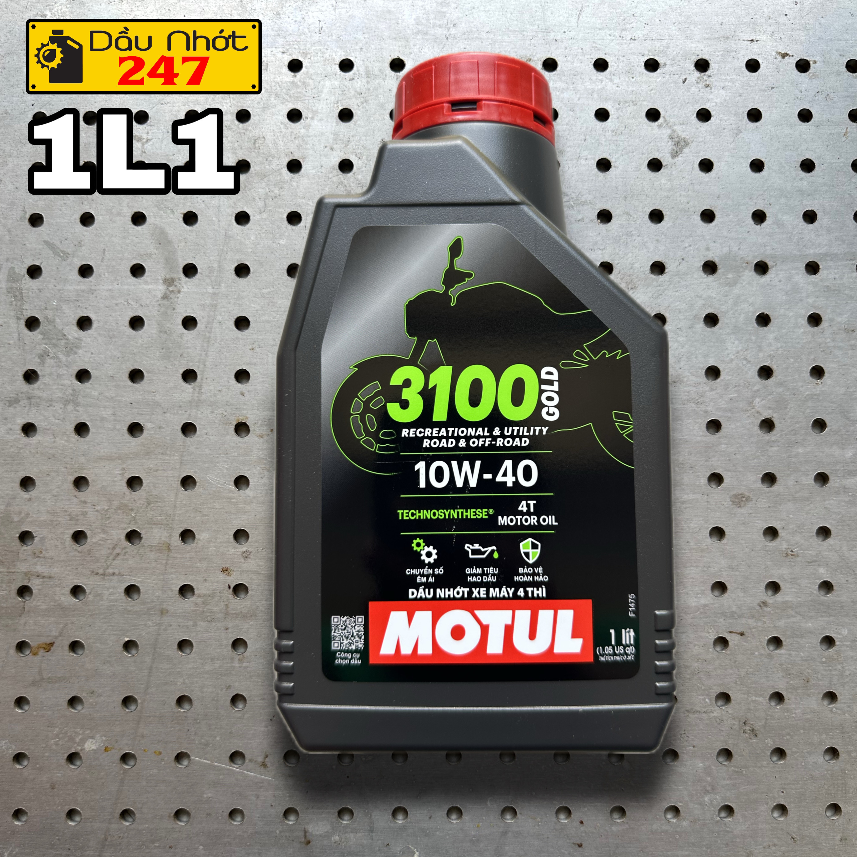 Combo 1L1 dầu nhớt Motul 3100 Gold 10w40