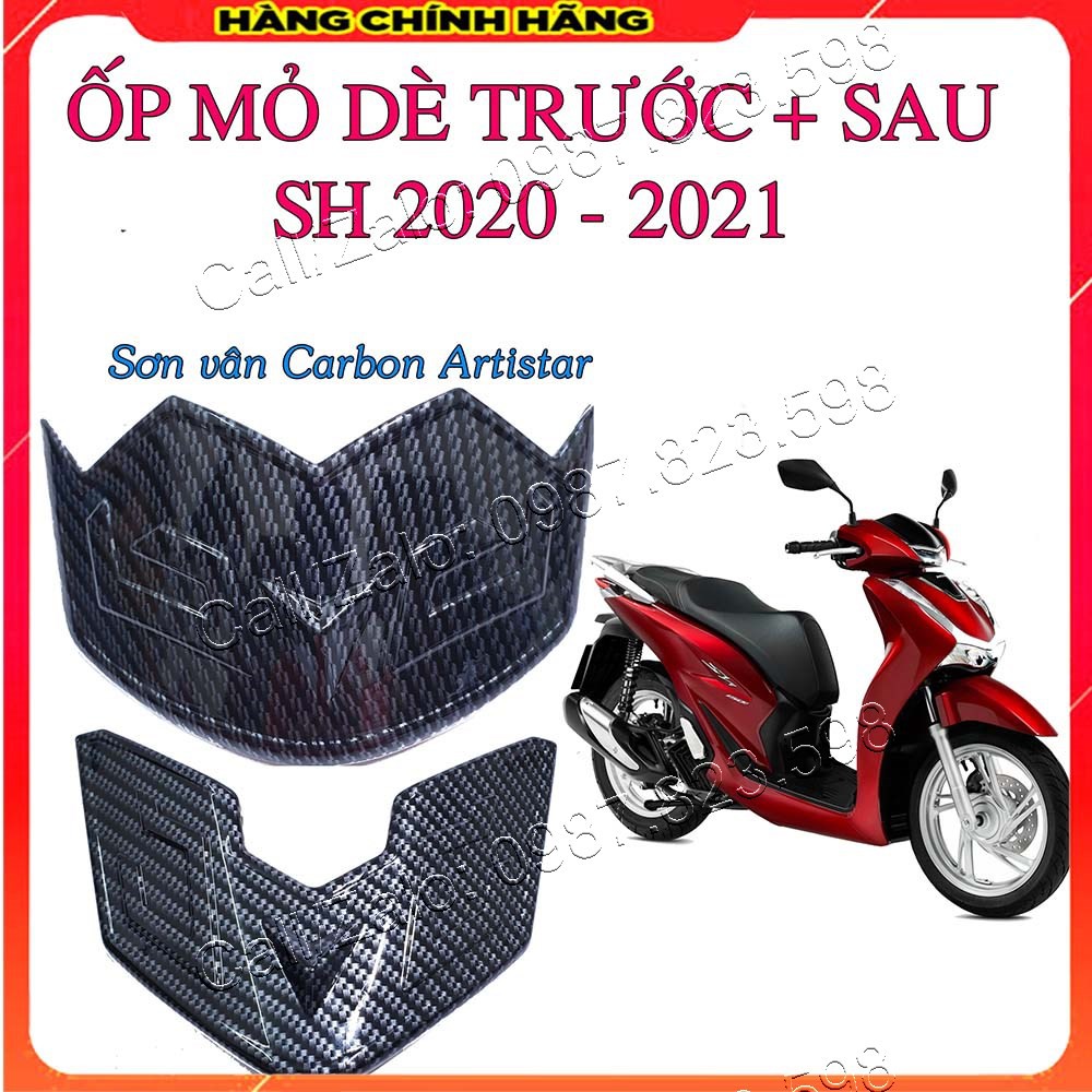 Bịt mỏ, bịt đuôi sh 2020 - 2022 carbon, ốp mũi dè sh 2020 - 2022, bọc mỏ dè sh 2020
