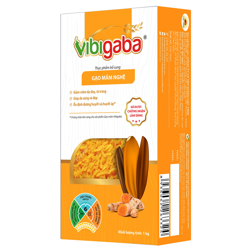 Combo 2 hộp gạo mầm nghệ Vibigaba ( mỗi hộp 1kg)