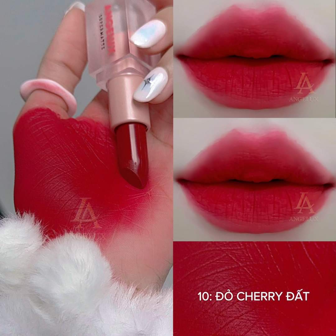 Son thỏi sáp angelux 2023 new - đỏ chery