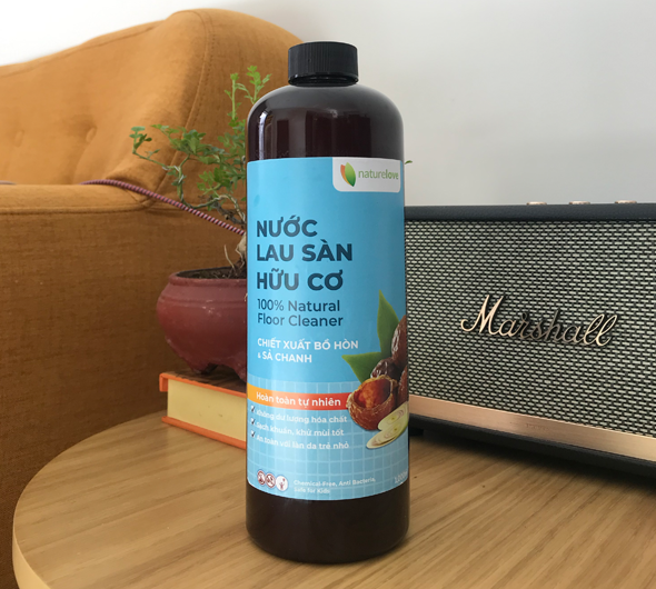 Nước lau sàn hữu cơ Nature Love - Chất tẩy rửa 100% tự nhiên - Không chất hoá học - An toàn với trẻ em - Sạch khuẩn, khử mùi hiệu quả