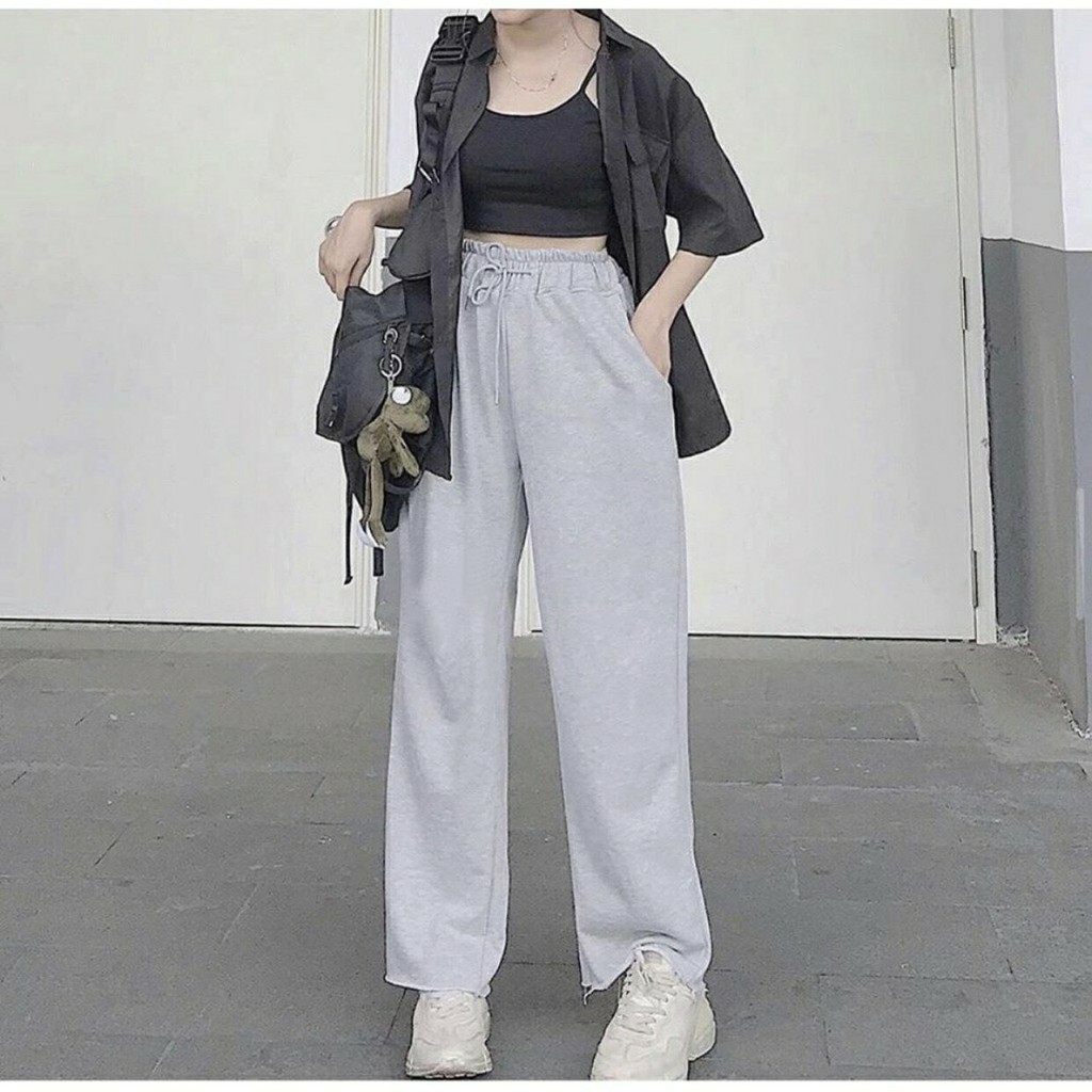 [HOÀN TIỀN ĐẾN 15%]Quần ống rộng nữ cạp chun lai tưa chất da cá cam kết hàng đúng mô tả chất lượng đảm bảo đa dạng mẫu mã màu sắc kích cỡ