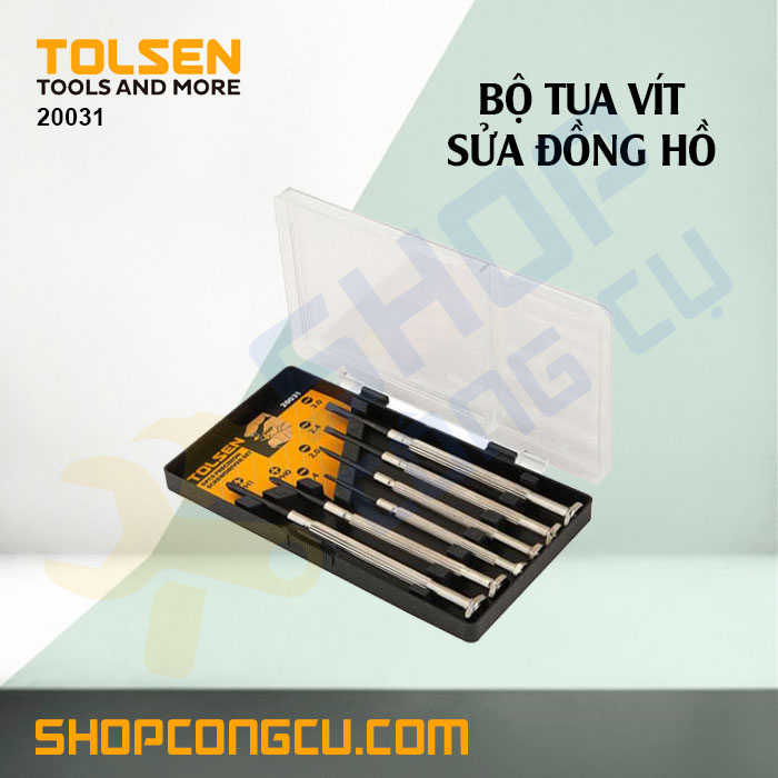 Bộ tua vít sửa đồng hồ 6 cây tolsen 20031