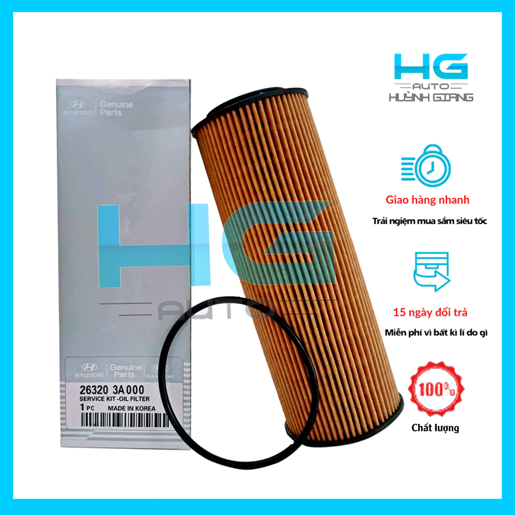 Lọc nhớt, Lọc dầu động cơ Hyundai Veracruz, ix55- mã 26320-3A000- Hgauto