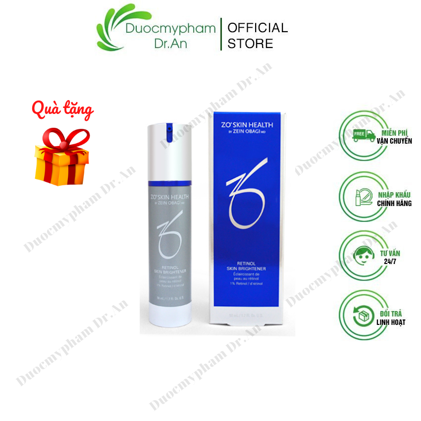 Hàng nhập khẩu - kem dưỡng làm trắng sáng da zo skin health retinol skin brightener 0.5% 1.0% mờ thâm sạm nám tàn nhang chống lão hoá trẻ hoá da - duocmyphamdran