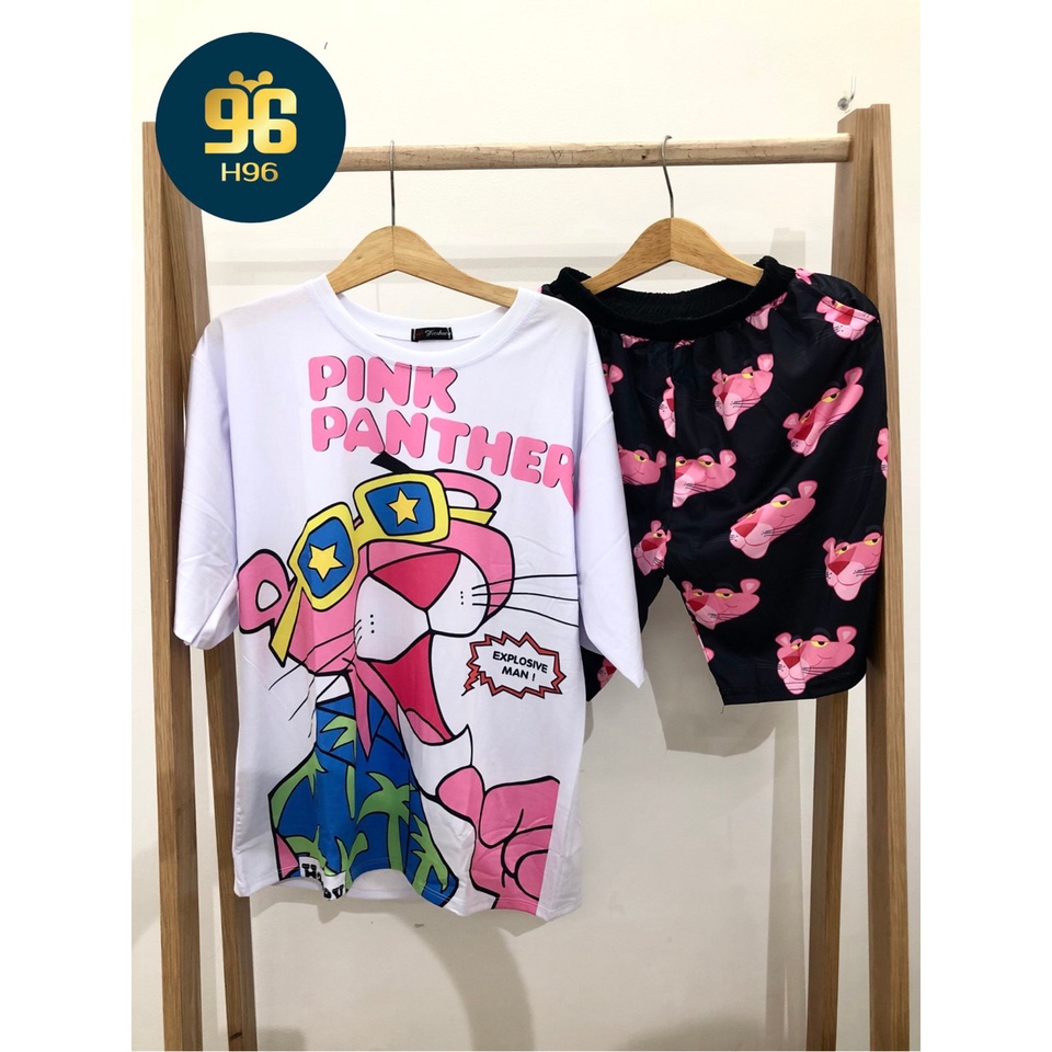 Set đồ bộ hoạt hình BÁO HỒNG 😍 đồ bộ mặc nhà unisex nam nữ