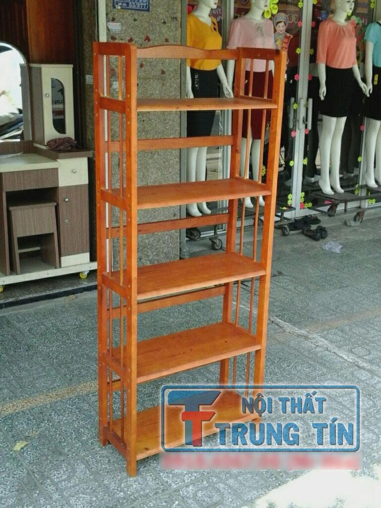 [HCM]kệ sách gỗ 5 tầng ngang 60 màu nâu