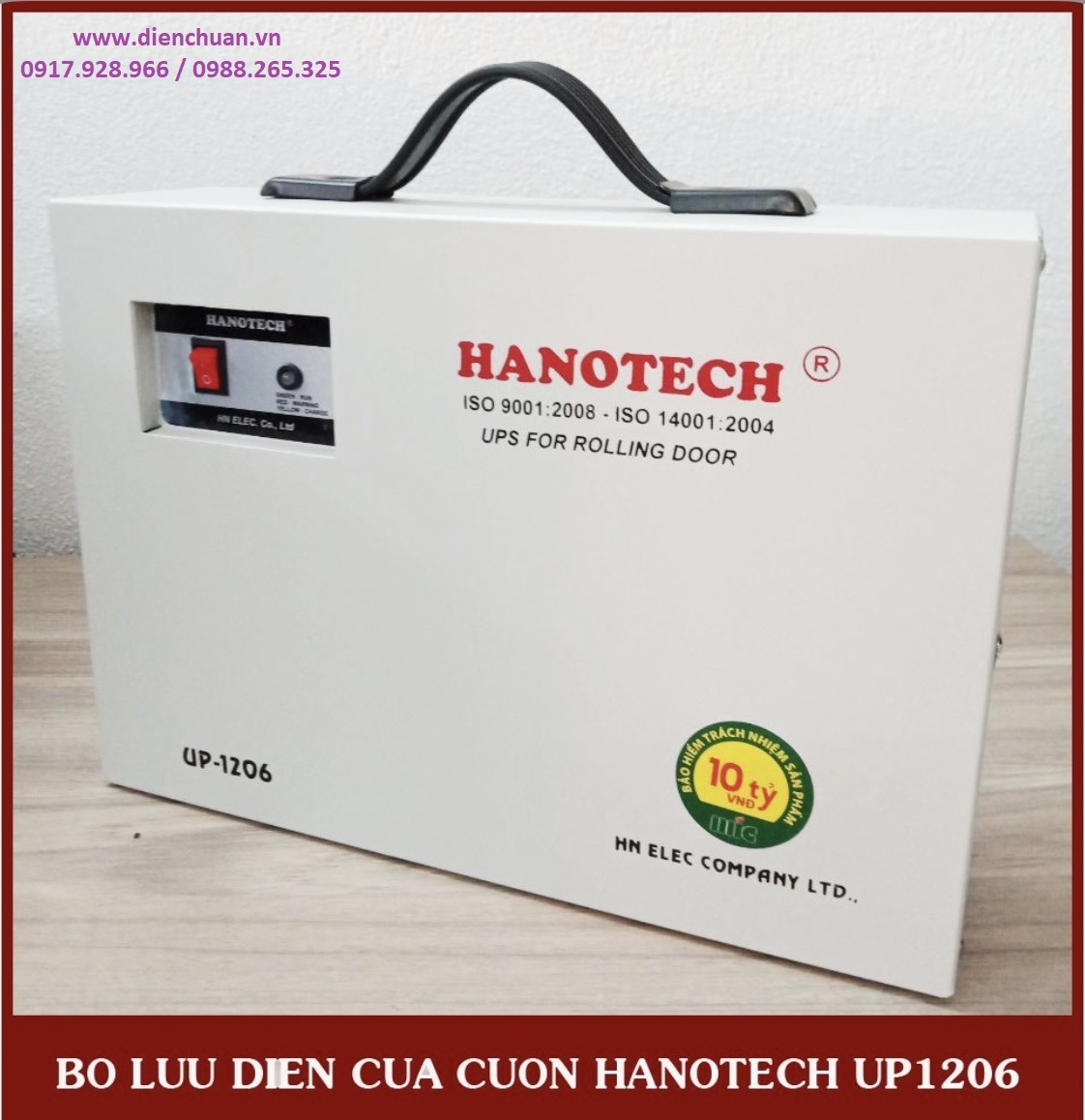 Bộ lưu điện cửa cuốn hanotech up-1206