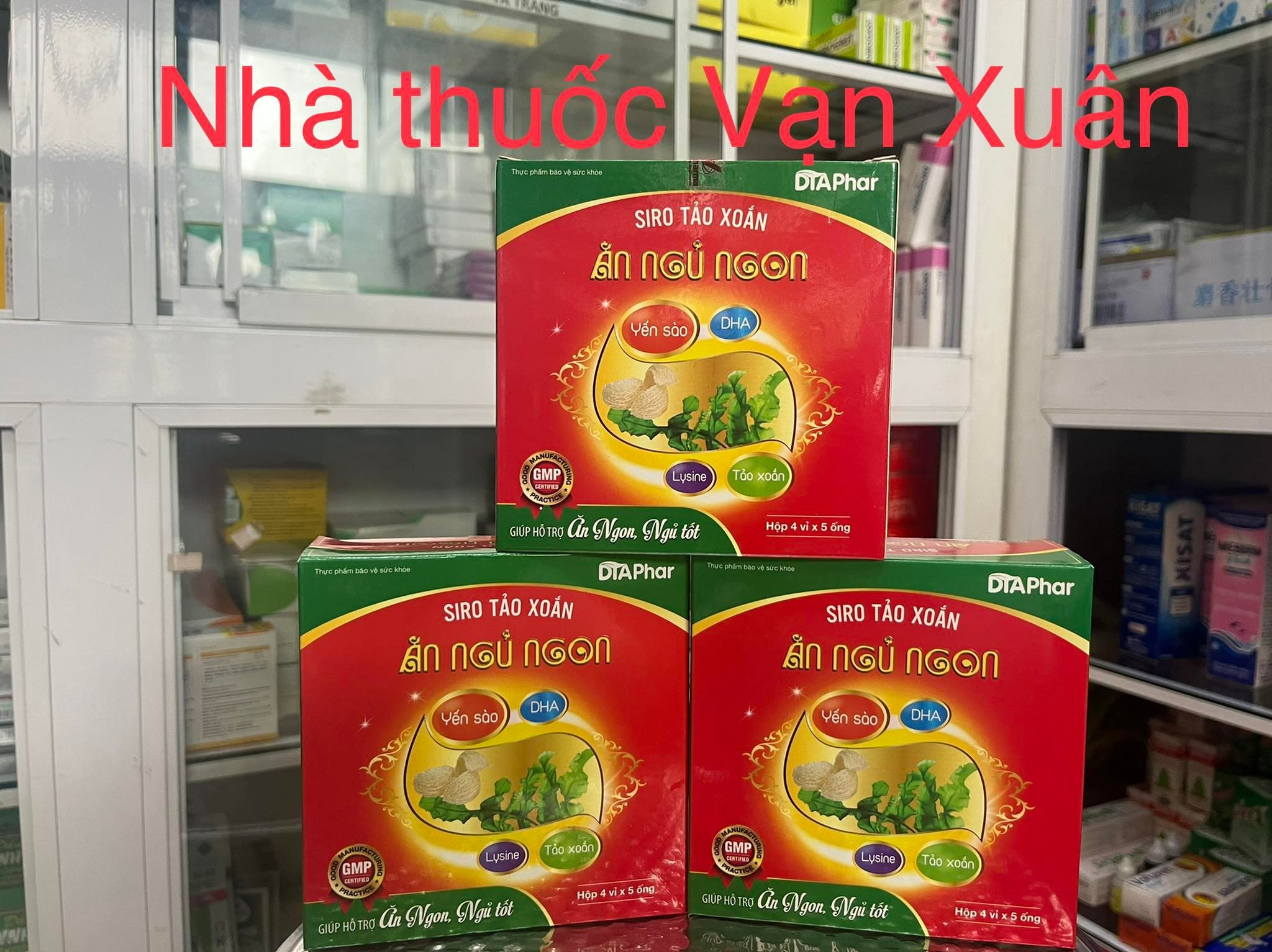 Siro tảo xoắn ăn ngon ngủ ngon-hộp 20 ống