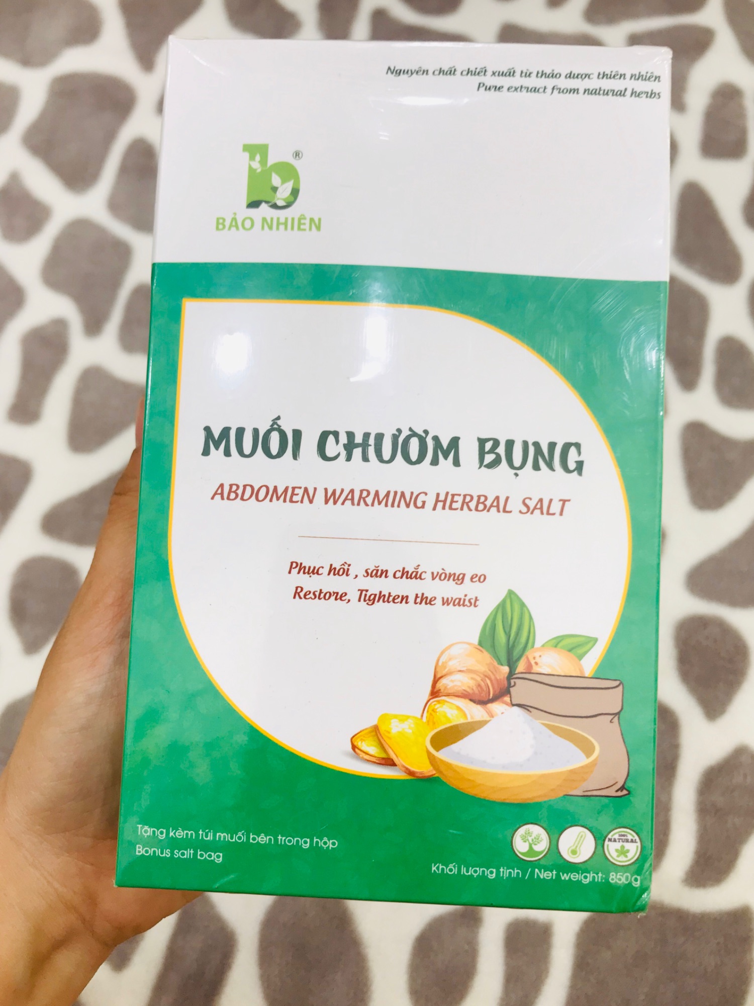 Muối chườm bụng Bảo Nhiên
