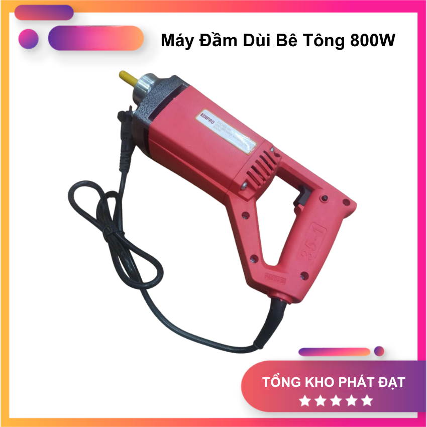 Máy đầm dùi bê tông kenpro kp800 công suất 800w dây đồng bảo hành 6 tháng