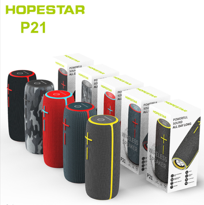 Loa bluetooth mini, loa bluetooth hopestar ipx6 p21 đa năng tiện lợi kết nối 2 loa, chống nước, siêu bền