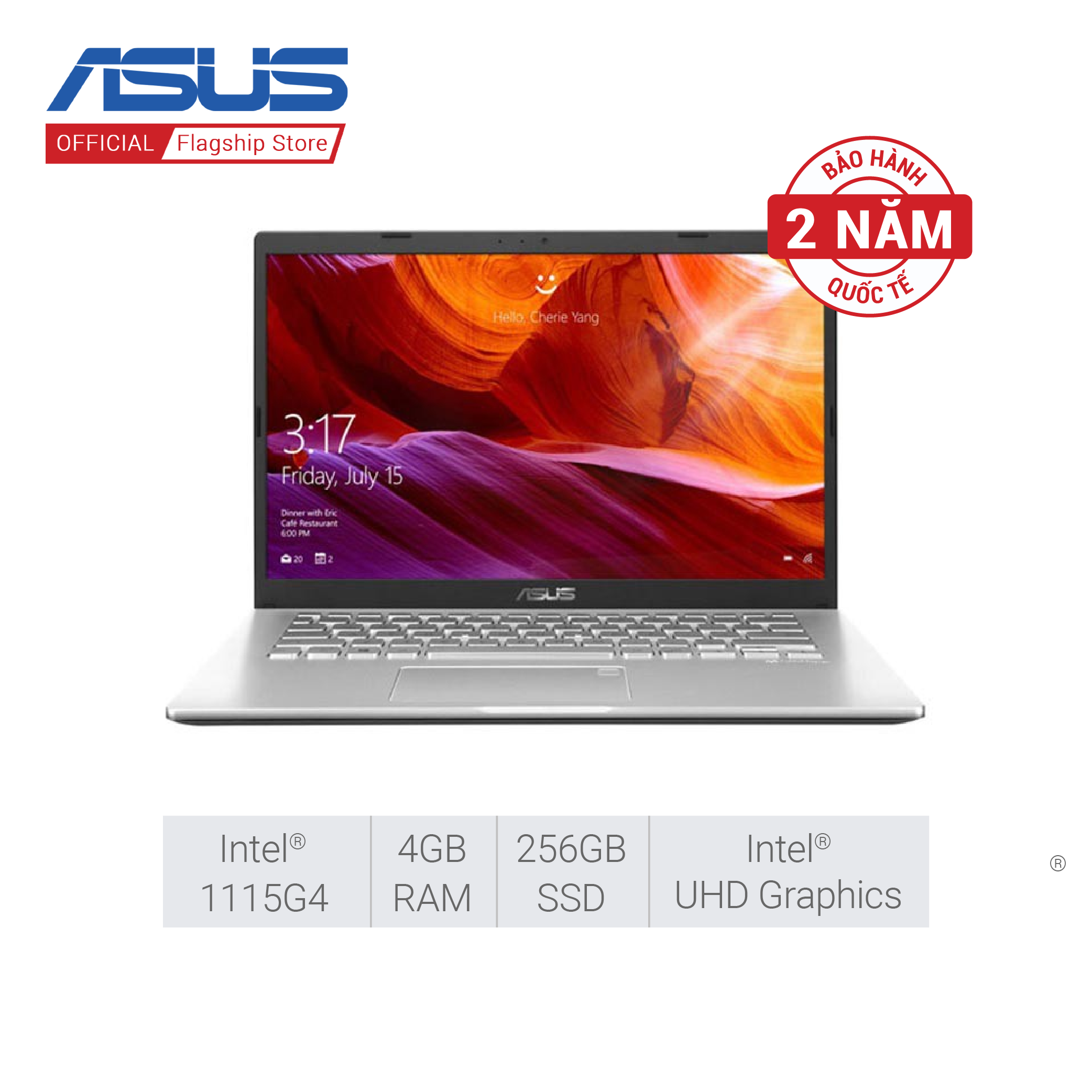 Laptop asus x415ea-ek047t (intel core i3-1115g4/4gb ram/256gb ssd/14.0-inch fhd/win 10)