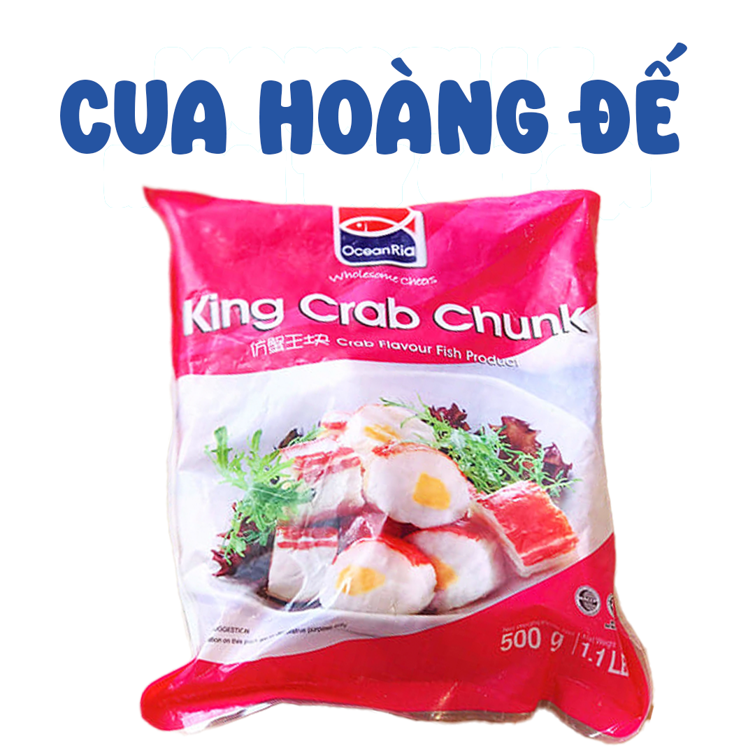 VIÊN CUA HOÀNG ĐẾ (KING CRAB CHUNK) - 500g - MALAYSIA - HÀNG PHÂN PHỐI