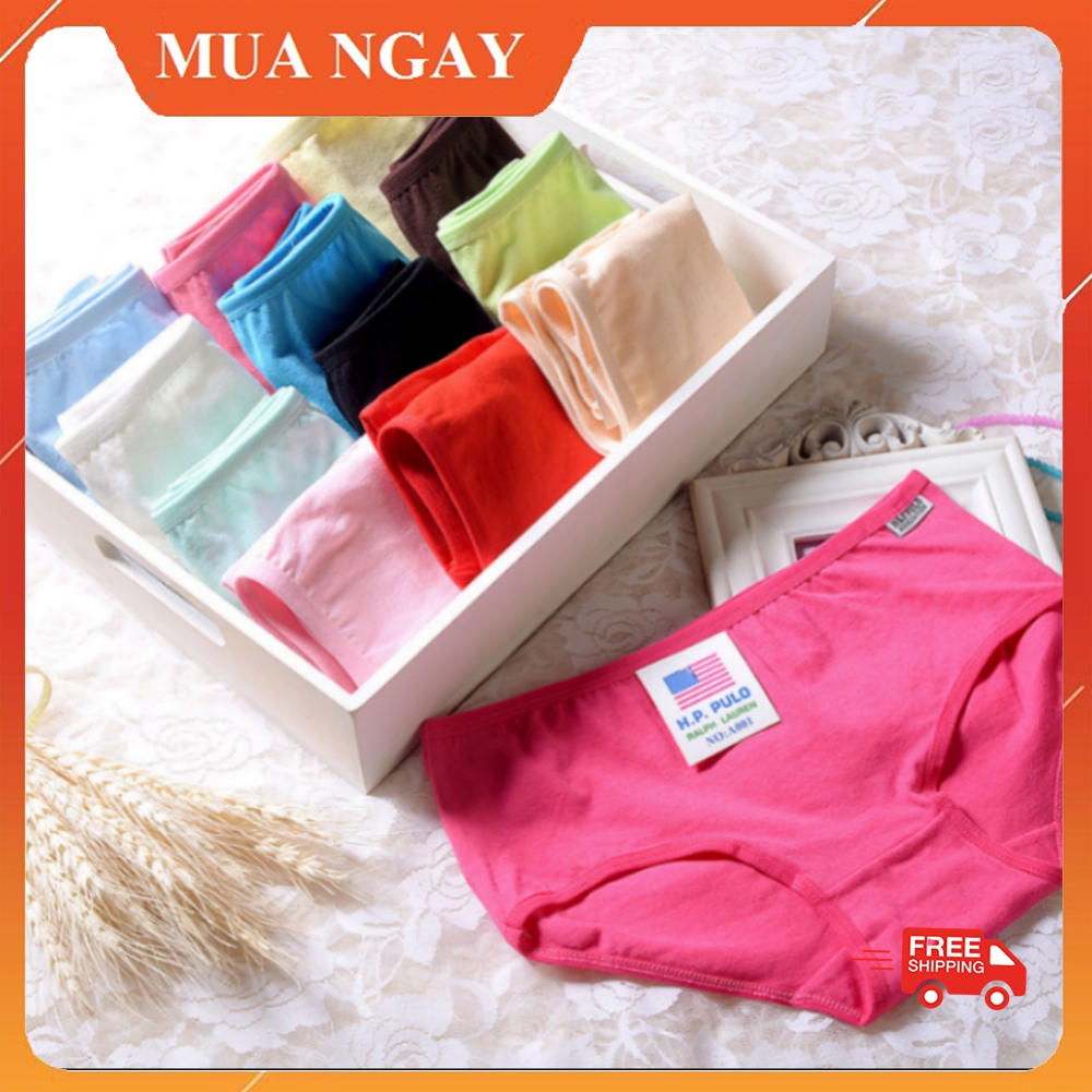 Set 5 quần lót nữ cotton siêu mát dl01 phom dưới 53kg kidota