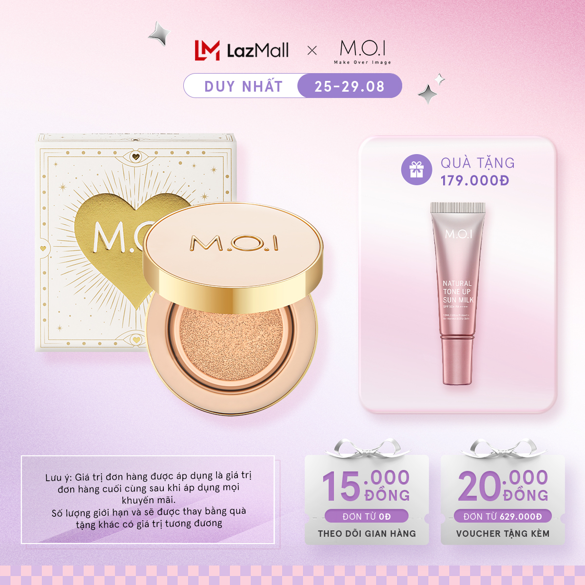 Phấn nước m.o.i premium baby skin phiên bản mùa lễ hội spf 50+ pa+++ 12g