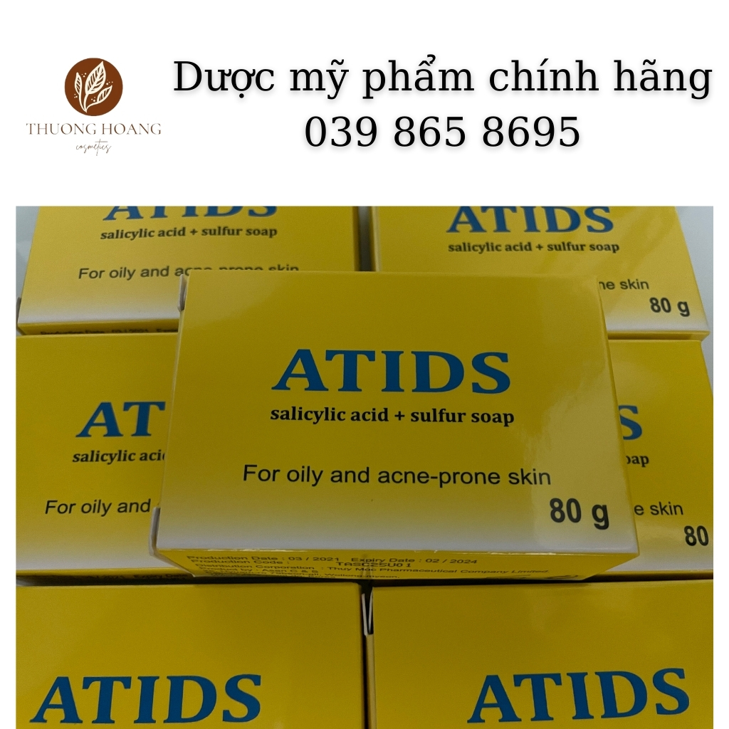 Xà phòng/bông tắm giảm mụn lưng/toàn thân ATIDS 80g