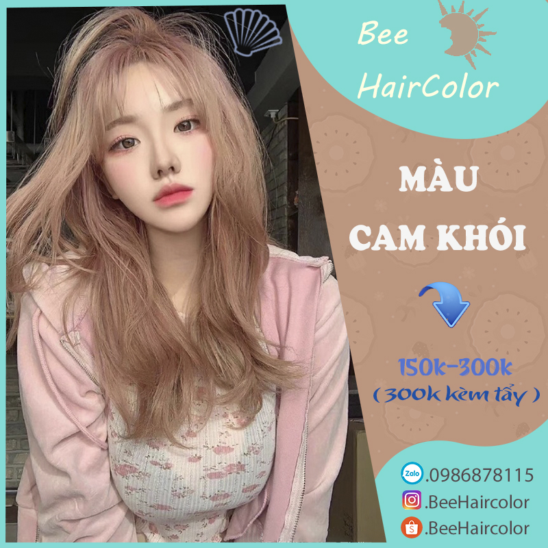 Thuốc nhuộm tóc màu cam khói