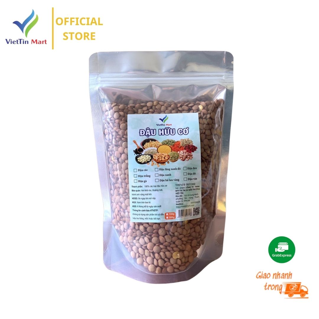 0.5KG ĐẬU LĂNG XANH( hạt chưa chế biến) -Viettin Mart