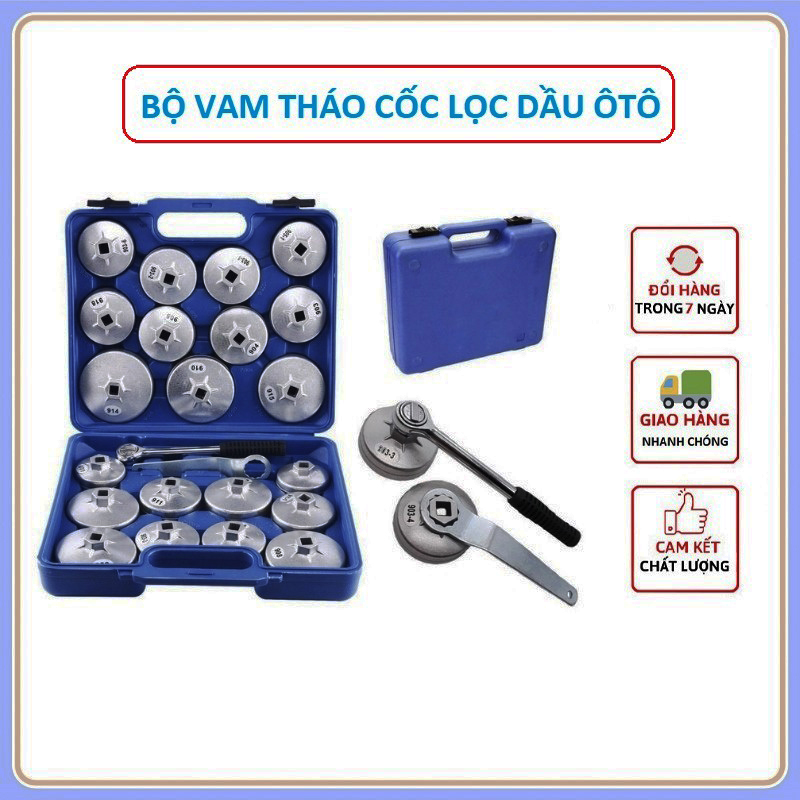 Vam tháo cốc lọc dầu cảo mở lọc dầu xe ô tô con, xe tải 23 chi tiết từ 65mm đến 101mm
