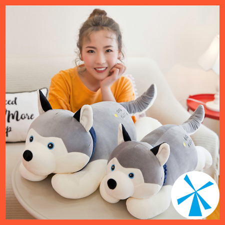 Gấu bông chó bông gòn alaska husky