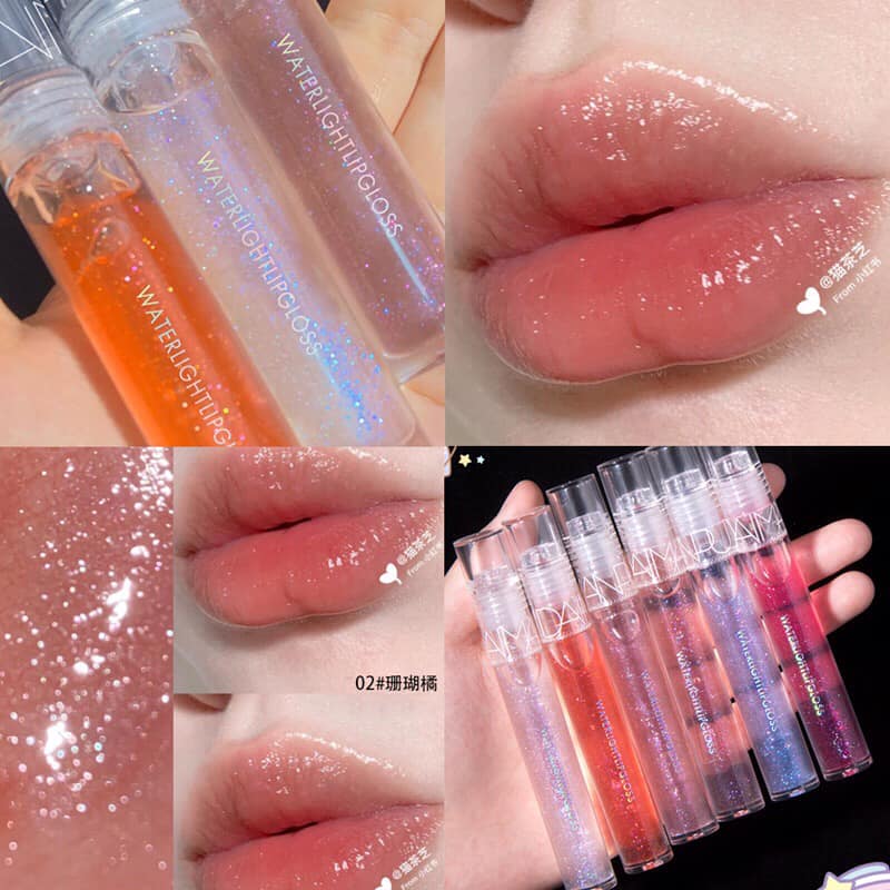 Son bóng Daimanpu có nhũ water light lip gloss