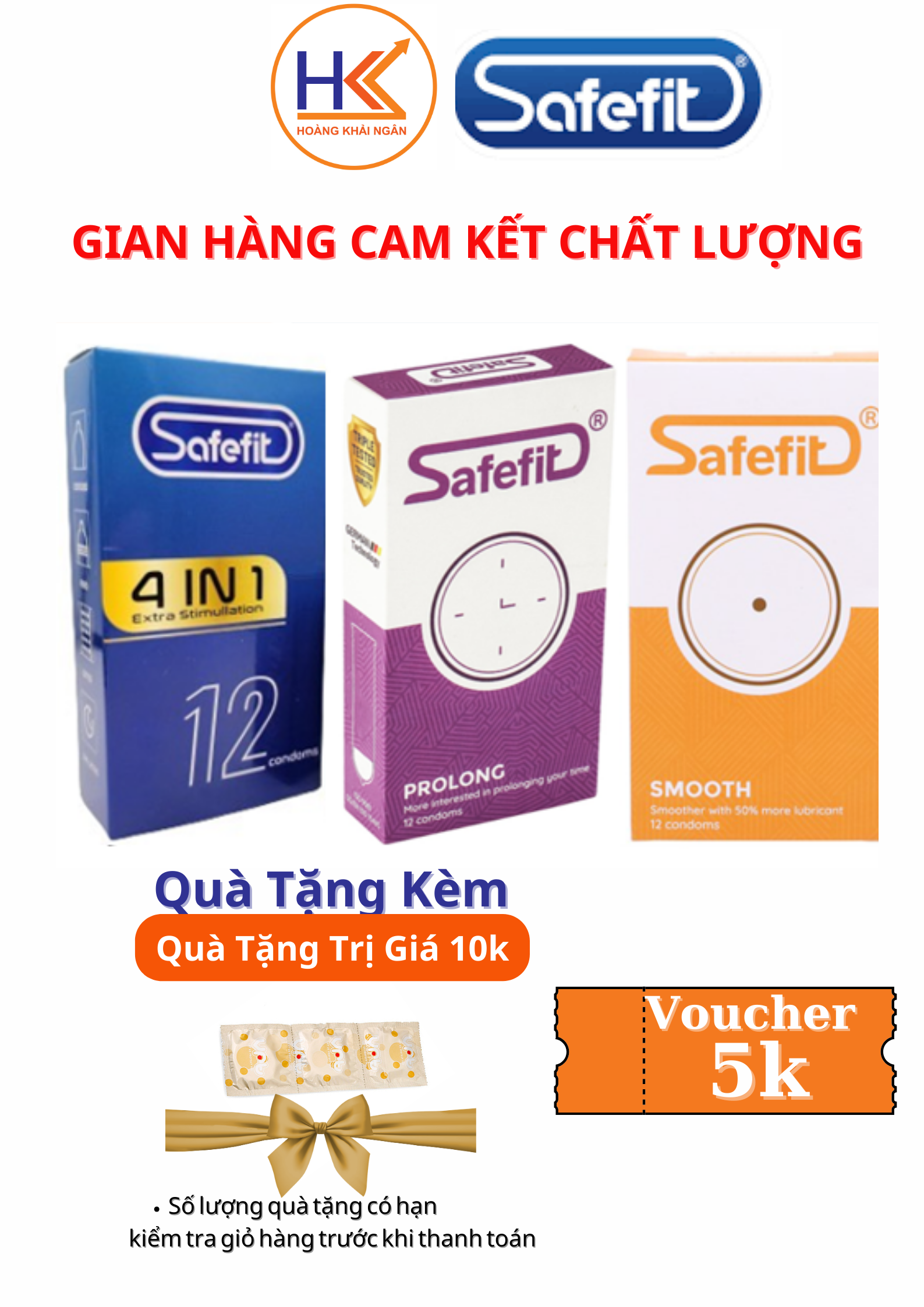 Bộ 3 hộp bao cao su Safefit 4in1-Overtime-Untra thin - mỗi hộp 12 chiếc
