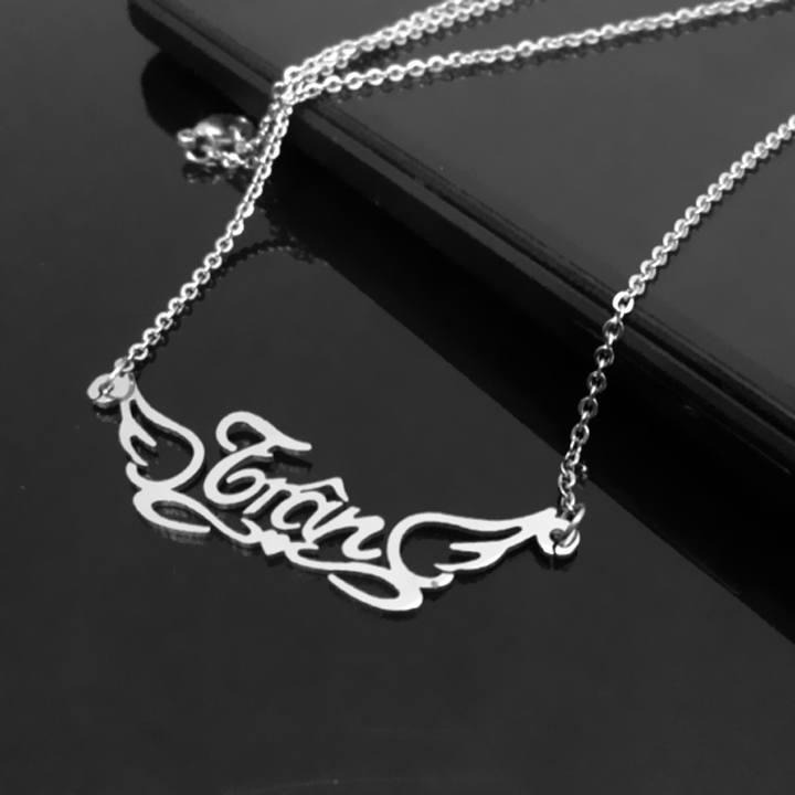 VÒNG CỔ INOX TÊN TRÂN, DÂY CHUYỀN TÊN TRÂN TT008 - đẹp, không đen, không gỉ, chuẩn thời trang