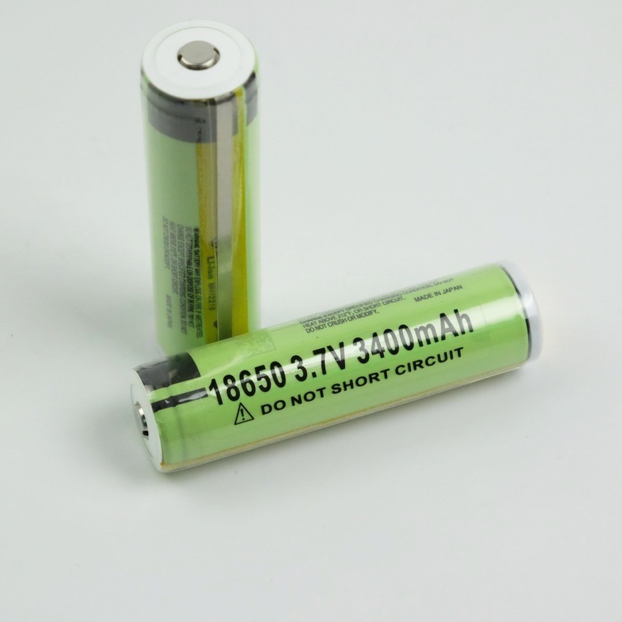 Pin sạc 18650 3v7 panasonic xanh