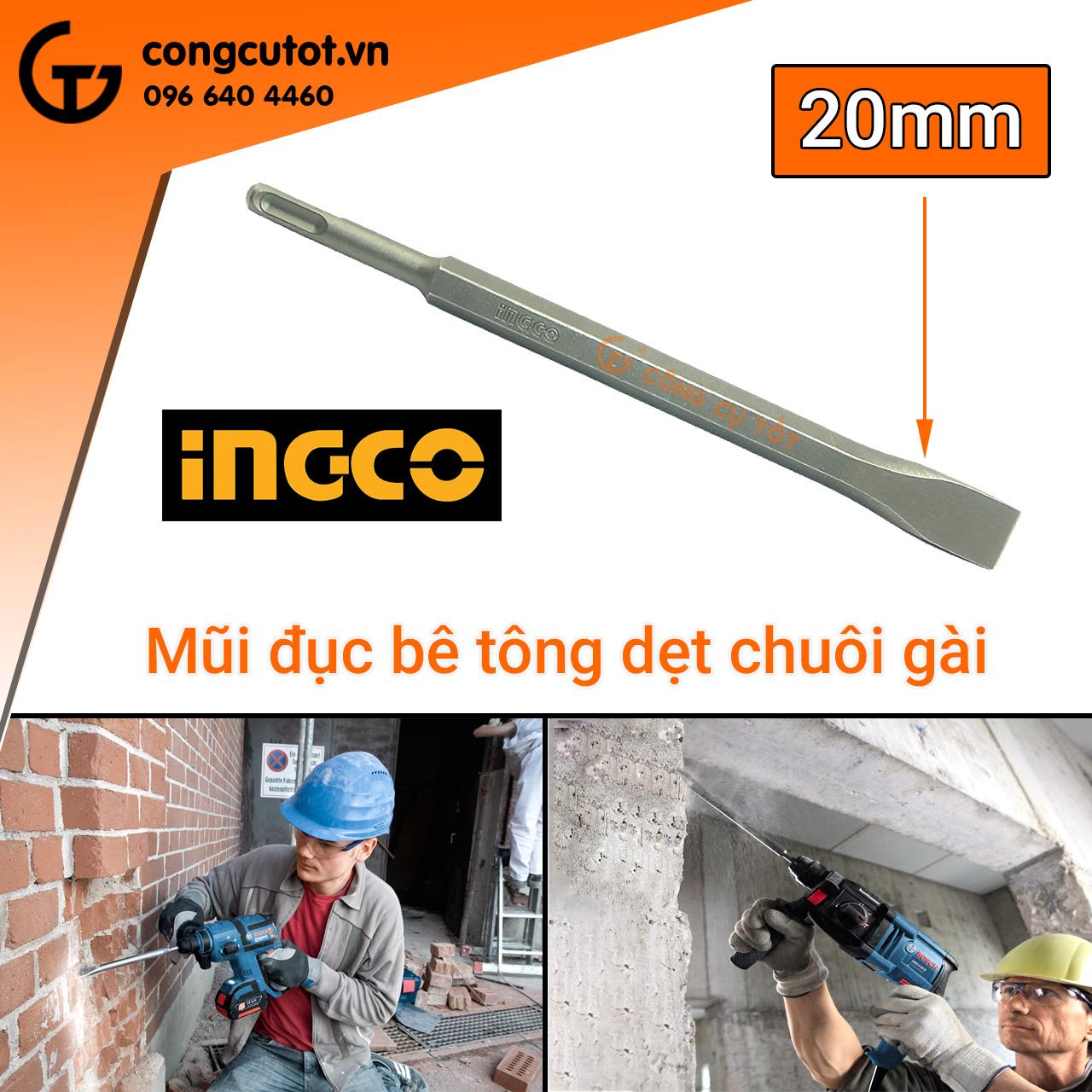 Mũi đục bê tông INGCO các cỡ