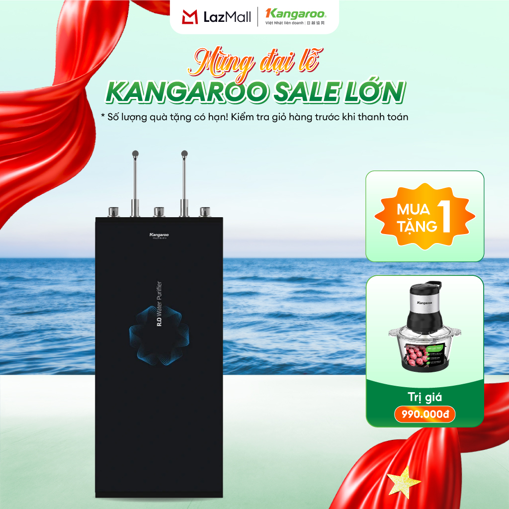 [LẮP ĐẶT MIỄN PHÍ] Máy lọc nước Kangaroo Hydrogen Infinity nóng lạnh 9 lõi KG09N8