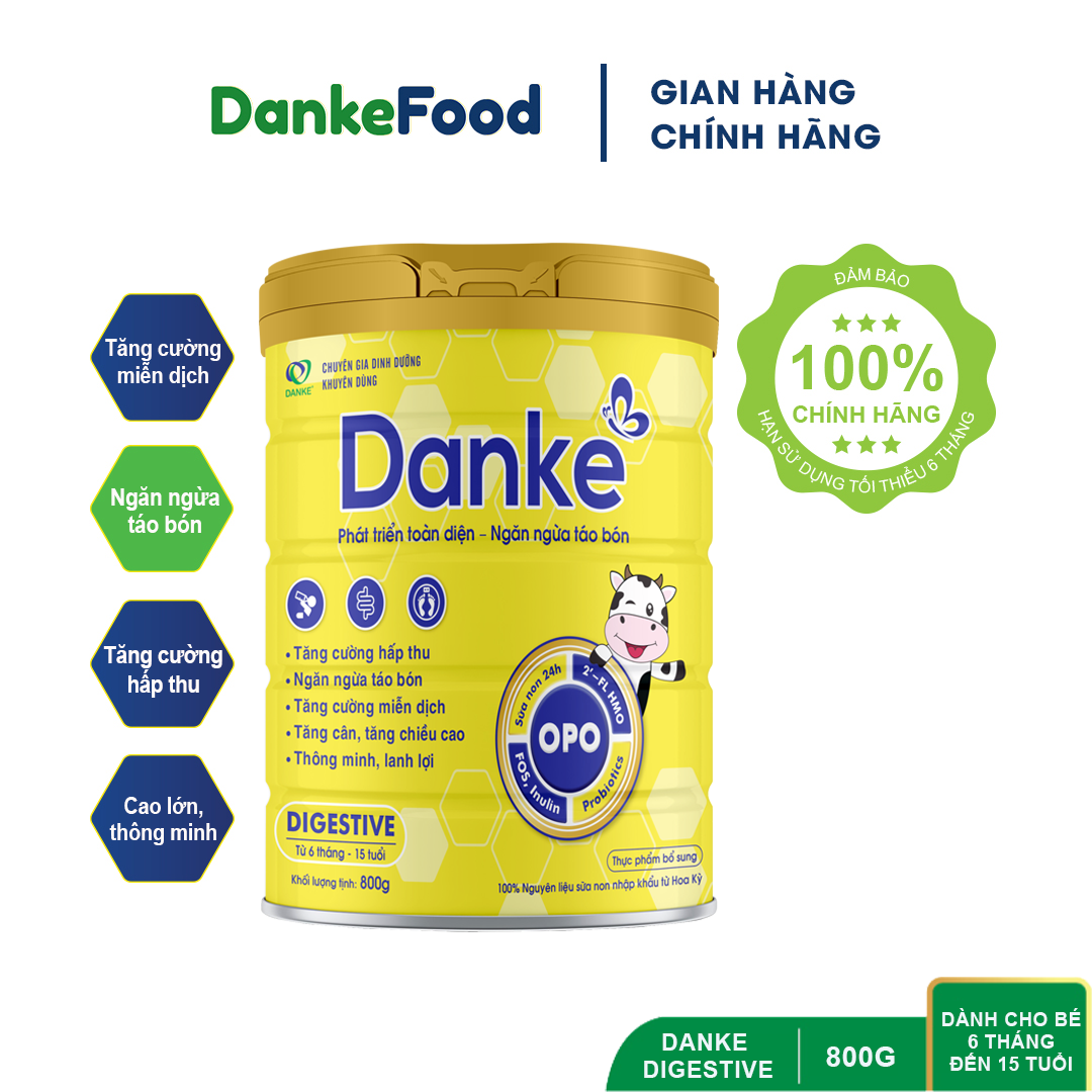 Sữa Danke Digestive 800g - Ngừa táo bón, cải thiện tiêu hóa