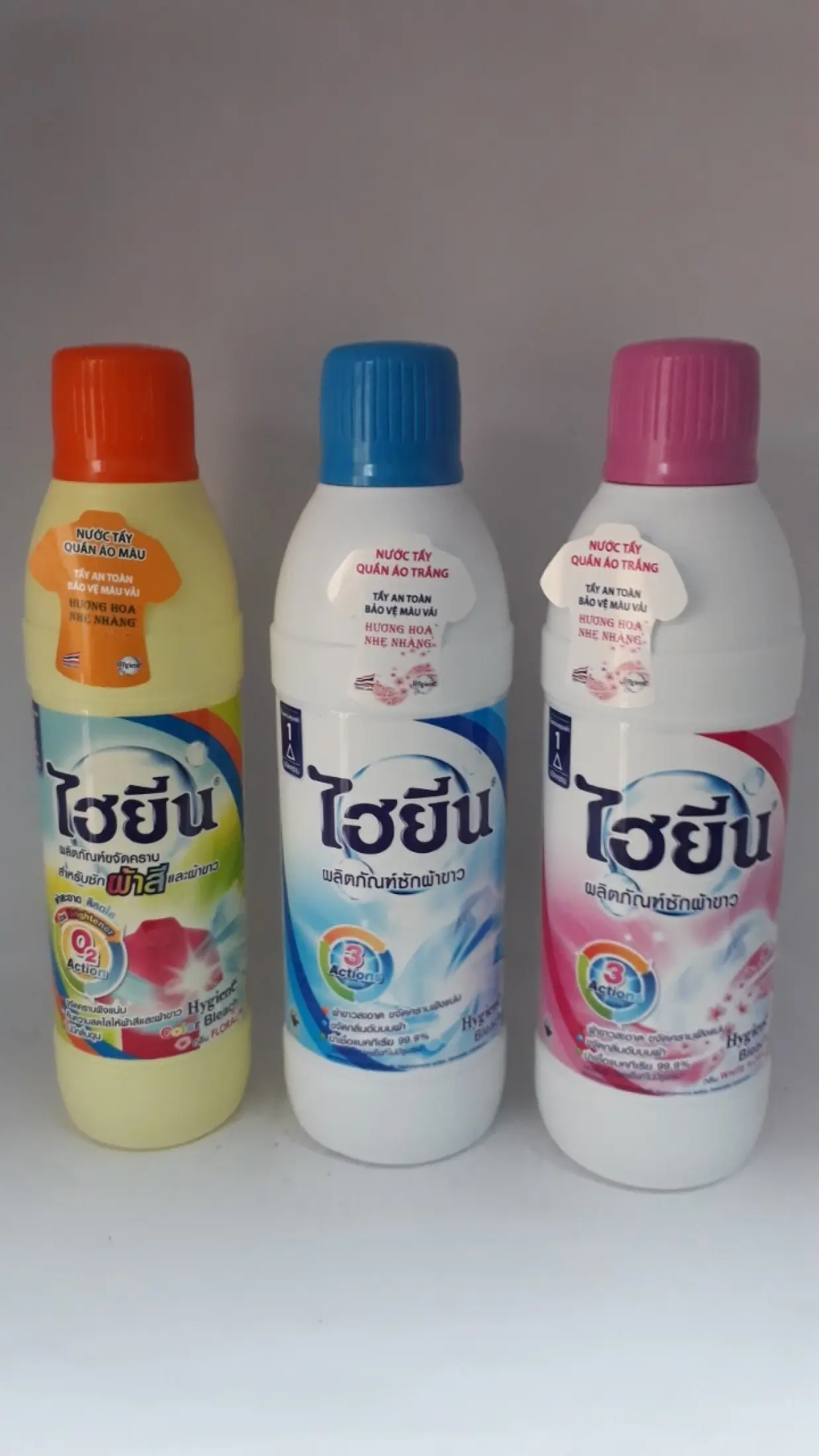 Thuốc tẩy trắng mốc, tẩy màu quần áo Thái Lan 250ml - Nước tẩy Hygiene sạch các vết bẩn