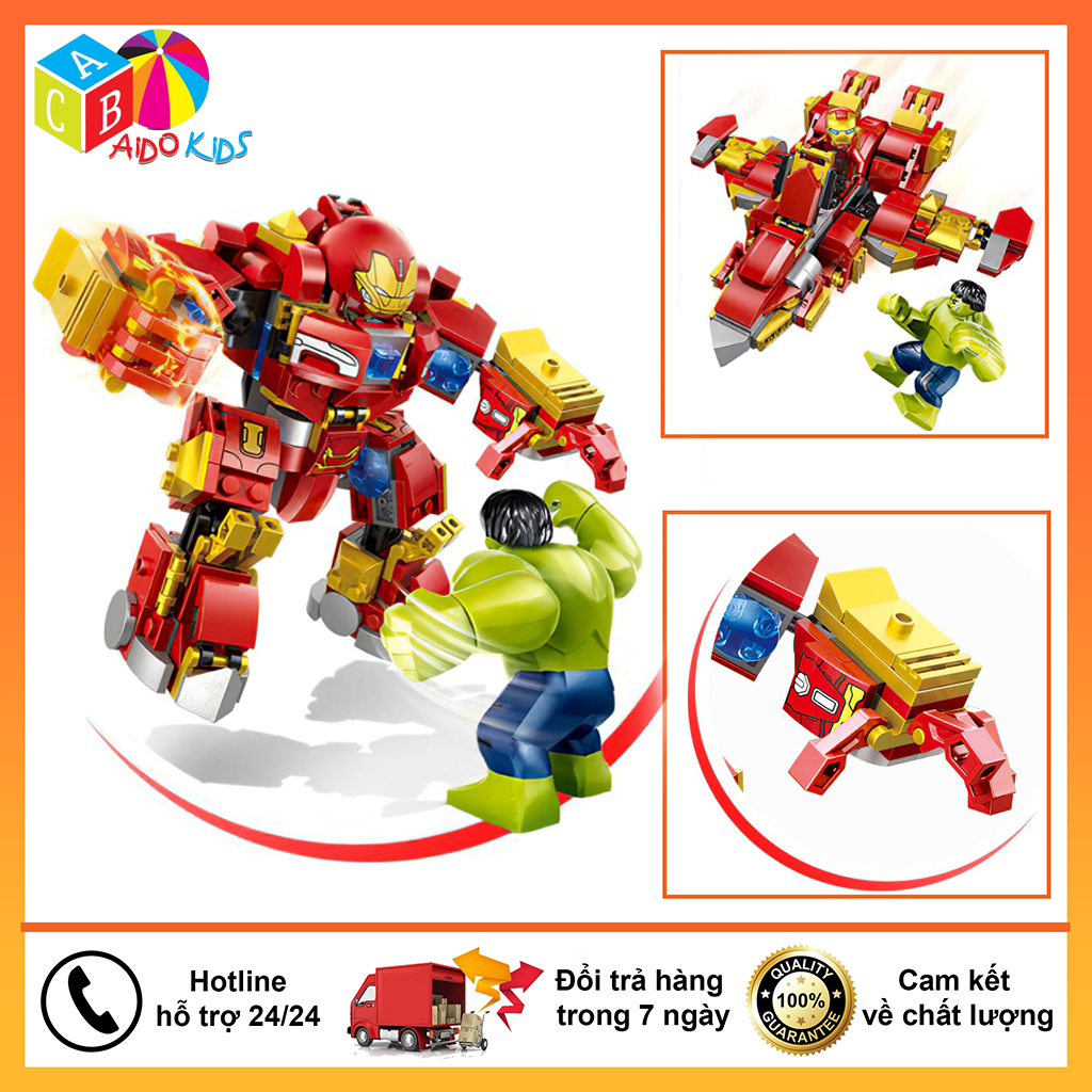 Đồ chơi lego Hulkbuster Iron man 2 trong 1 lắp ráp mô hình  AKO HU9001