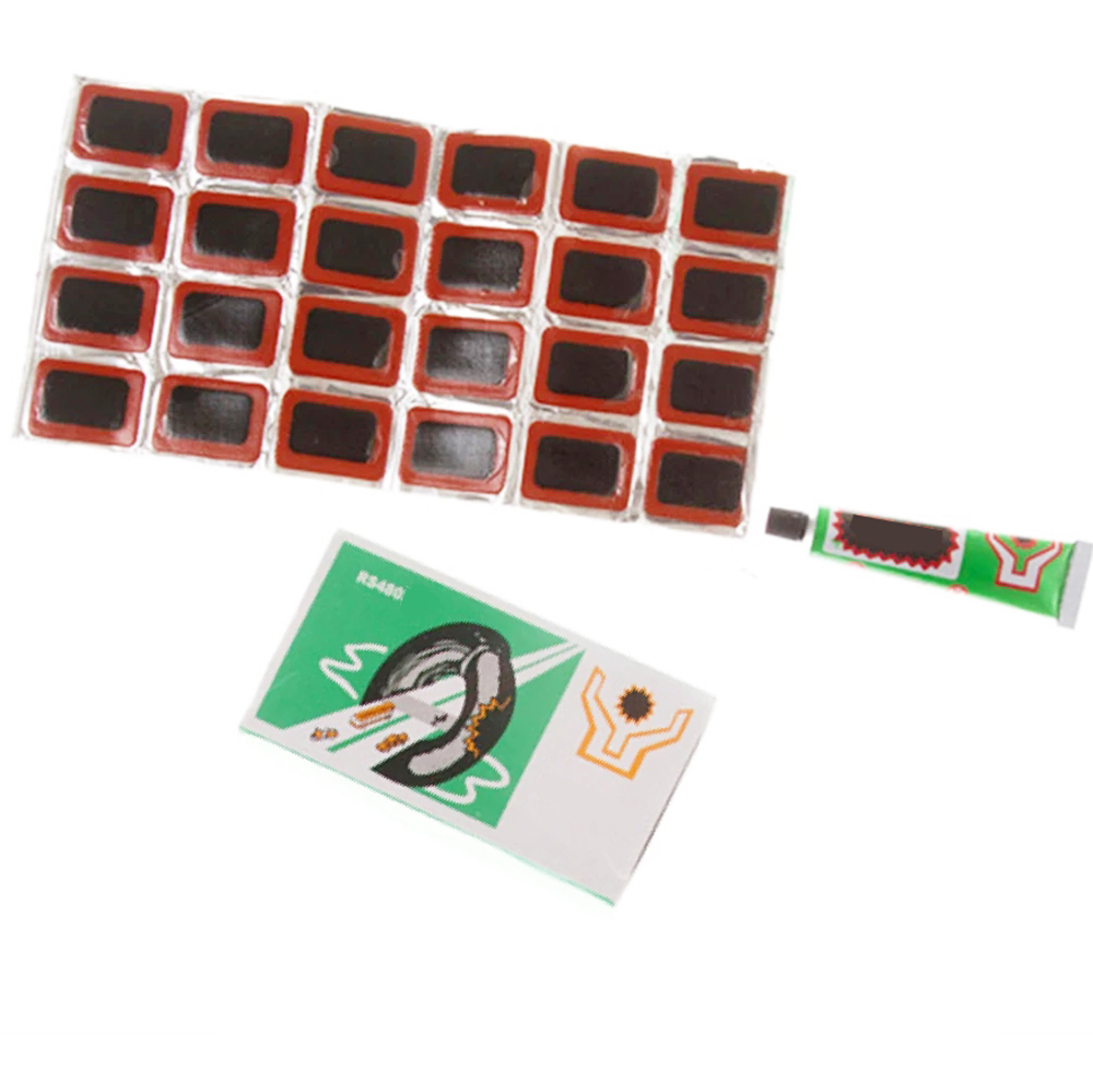 Bộ 24 miếng vá săm xe đạp và keo vá tiện dụng cho xe đạp dễ dàng mang theo MLH