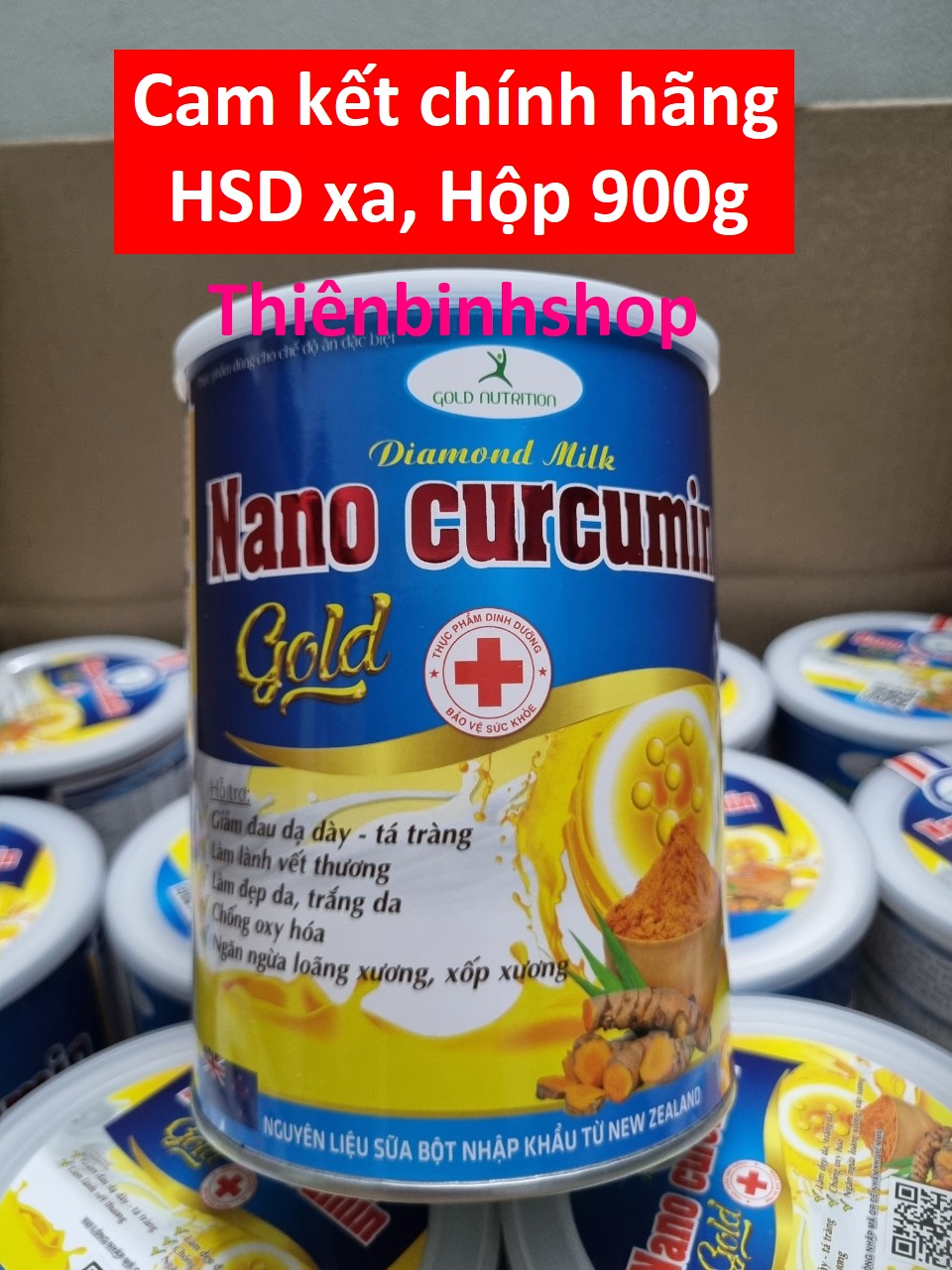 Sữa nghệ Nano Curcumin Gold - giảm đau dạ dày, tá tràng