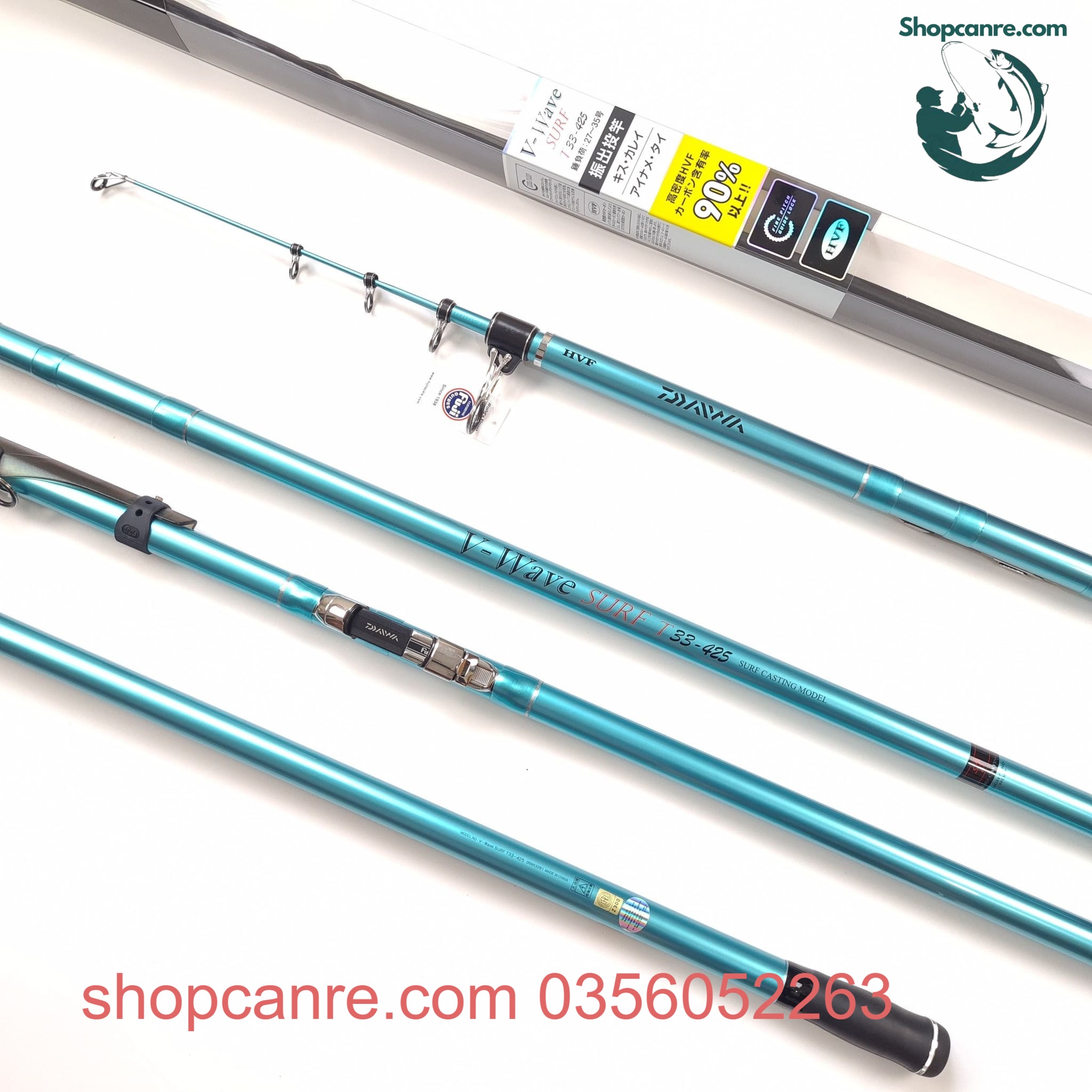 Cần câu lục Daiwa V-Wave Surf T33-4m25 2021