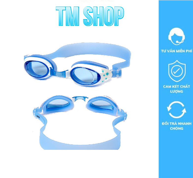 Kính bơi trẻ em - kieng boi, kính bơi tráng gương th56, kinh bơi trẻ em chống tia uv + tặng hộp đựng