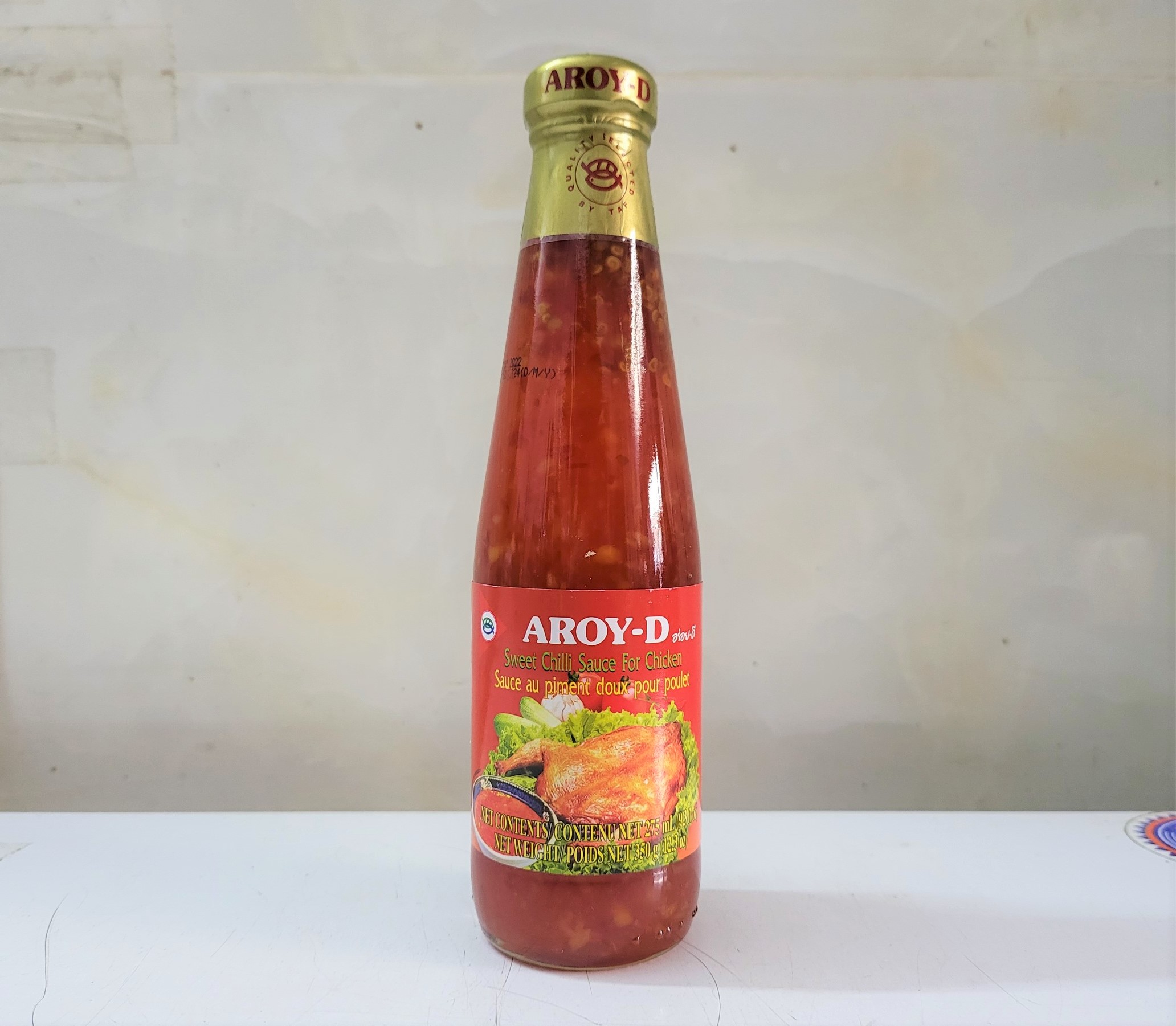 [Chai nhỏ 350g] NƯỚC CHẤM GÀ, THỊT NƯỚNG, HẢI SẢN [Thailand] AROY-D Sweet Chilli Sauce for chicken (pkg)