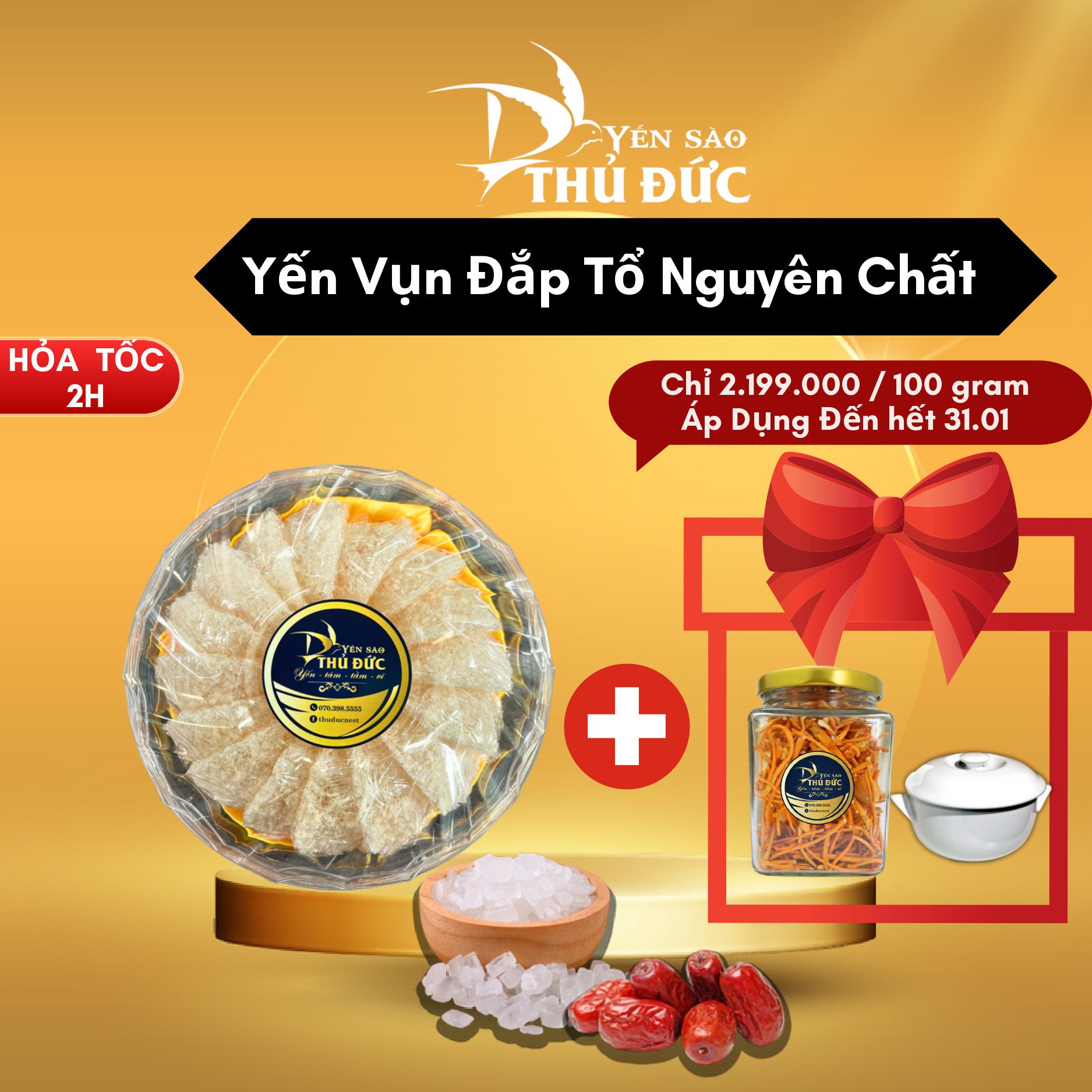 Yến vụn đắp tổ nguyên chất 100% không pha trộn đường , tạp chất - yến sào thủ đức